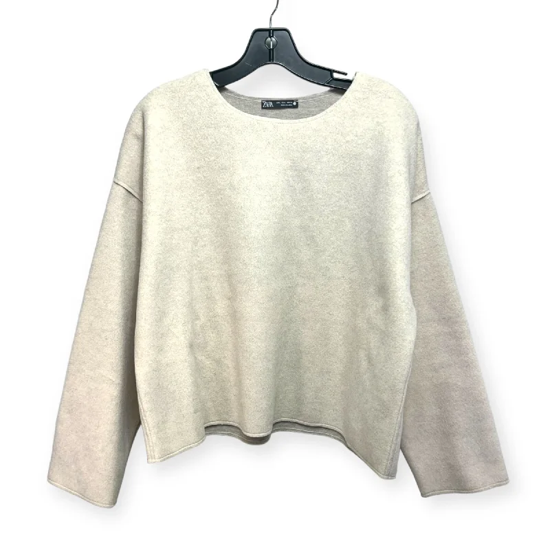 Sweater By Zara In Cream, Size: L