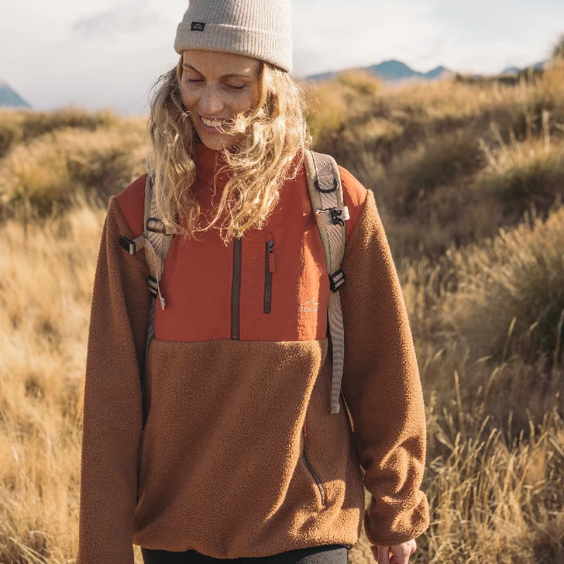 1/4 Zip Fleece Canyon Red