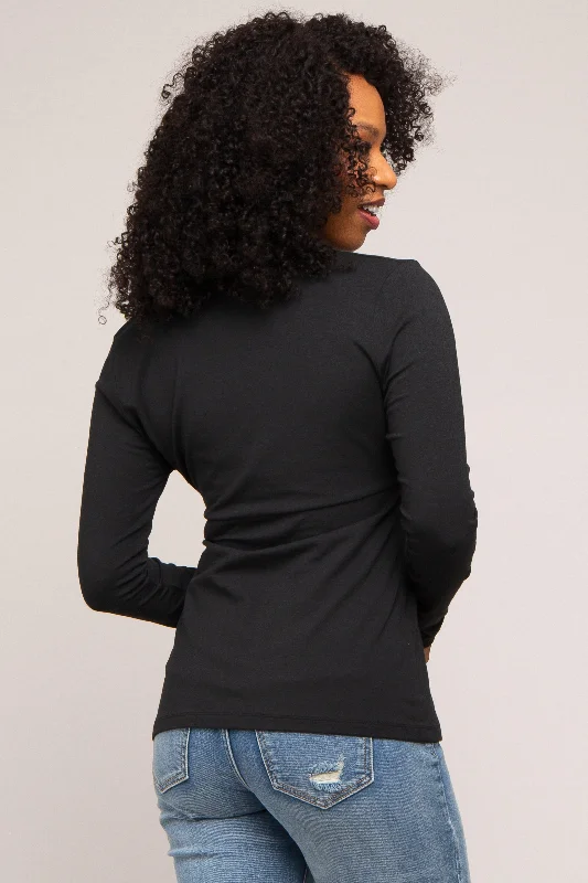 Black Bravado Designs Long Sleeve Nursing Top