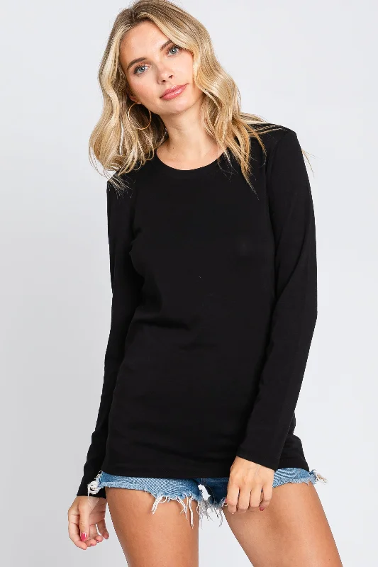 Black Long Sleeve Top