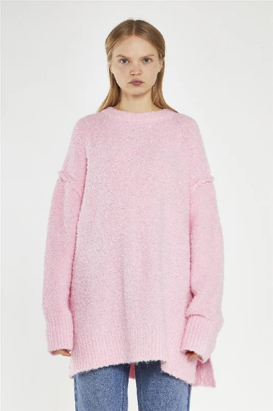 Candy-Pink Oversized-Jumper