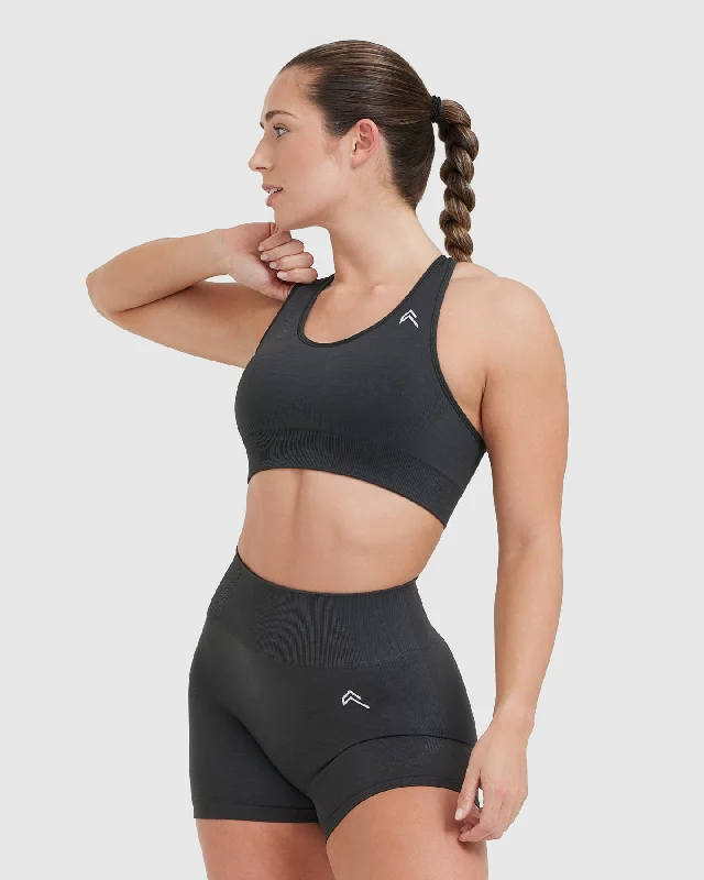 Classic Seamless 2.0 Bralette | Coal Marl