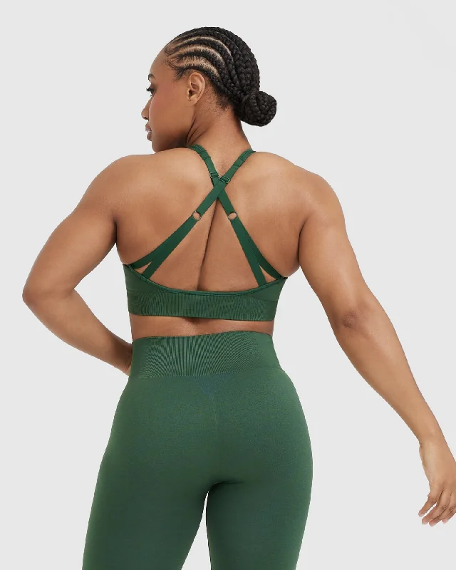 Classic Seamless 2.0 Bralette | Evergreen Marl