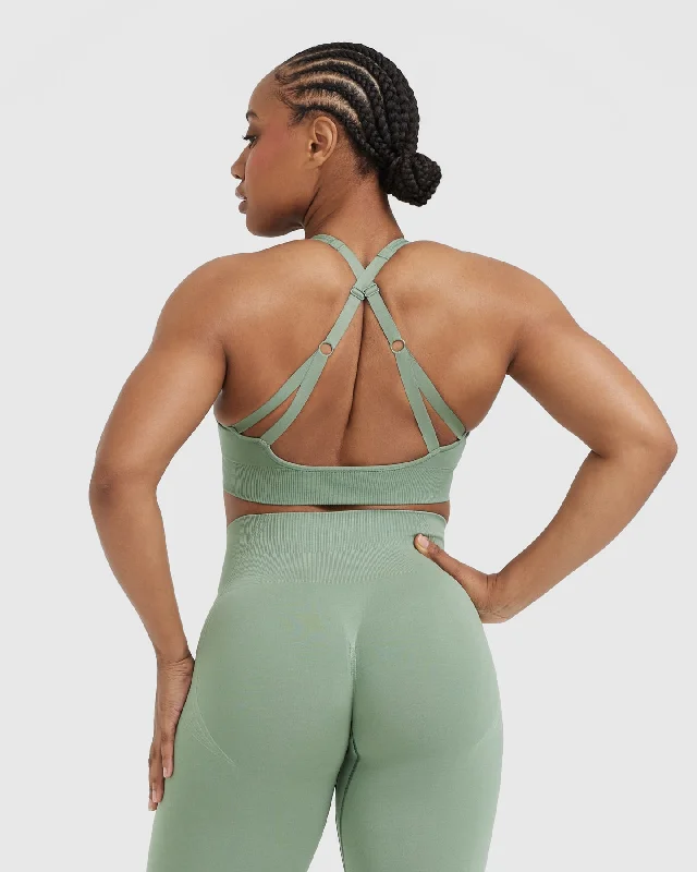 Classic Seamless 2.0 Bralette | Sage Marl