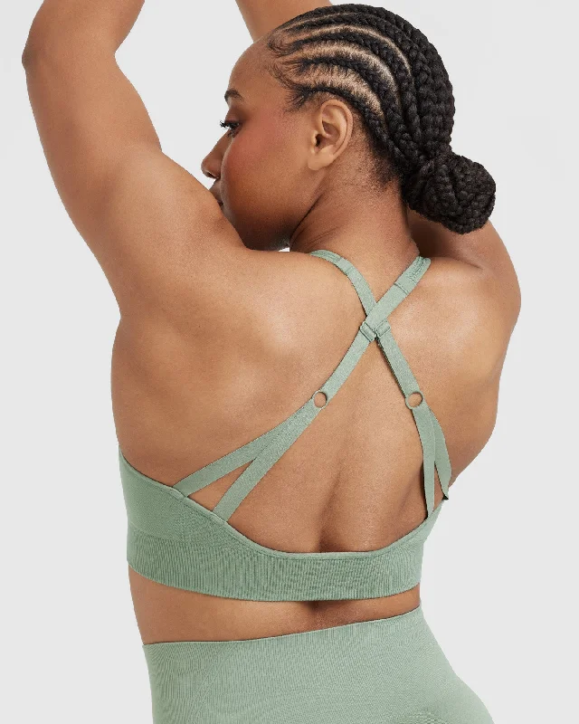 Classic Seamless 2.0 Bralette | Sage Marl