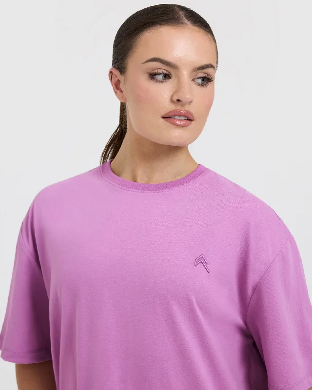 Classic Oversized Lightweight T-Shirt | Orchid Purple