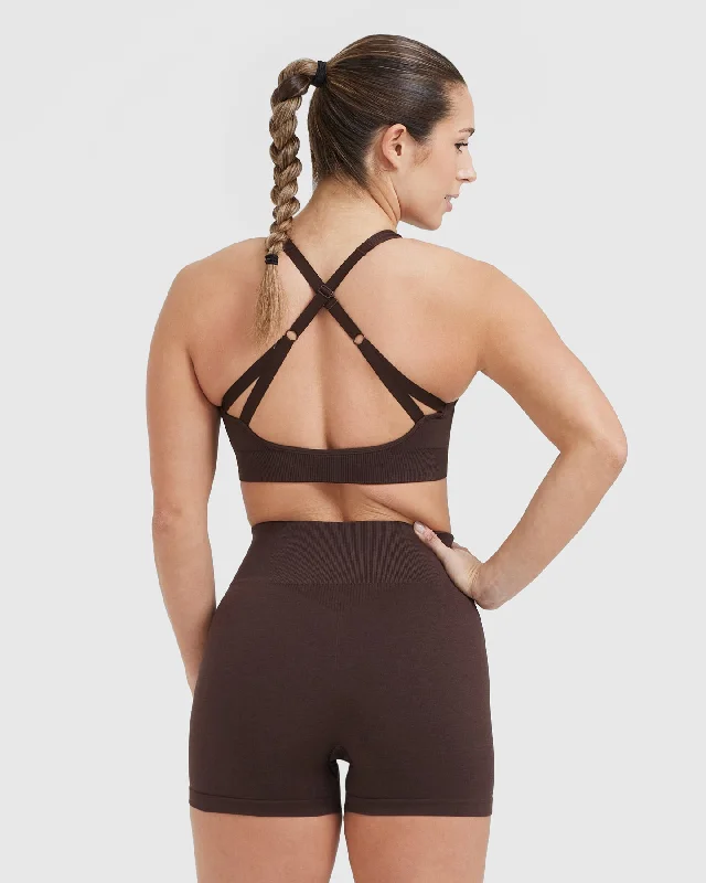 Classic Seamless 2.0 Bralette | 70% Cocoa Marl