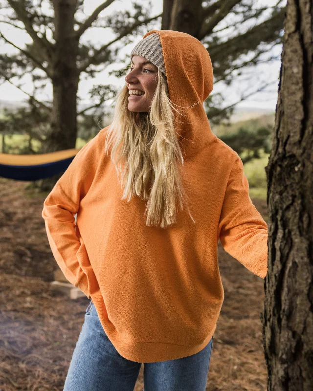 Clove Organic Cotton Textured Hoodie - Apricot