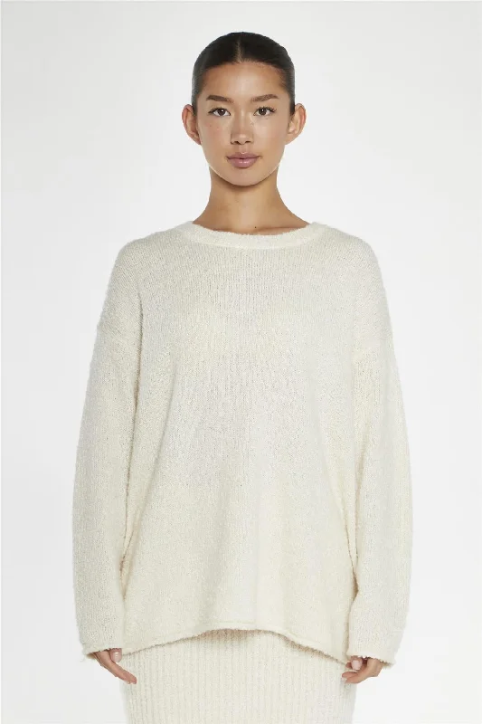 Cream Oversized-Jumper