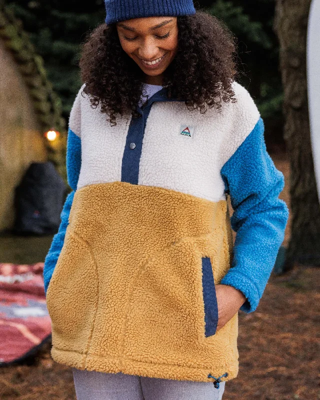 Create Recycled Deep-Pile Sherpa Fleece - Mustard Gold