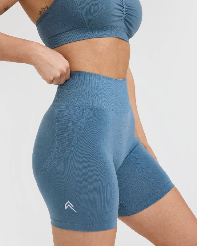 Effortless Seamless Shorts | Moonstone Blue