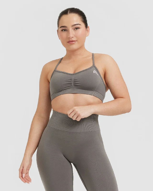 Effortless Strappy Bralette | Ash Grey