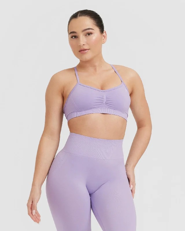 Effortless Strappy Bralette | Wisteria Purple