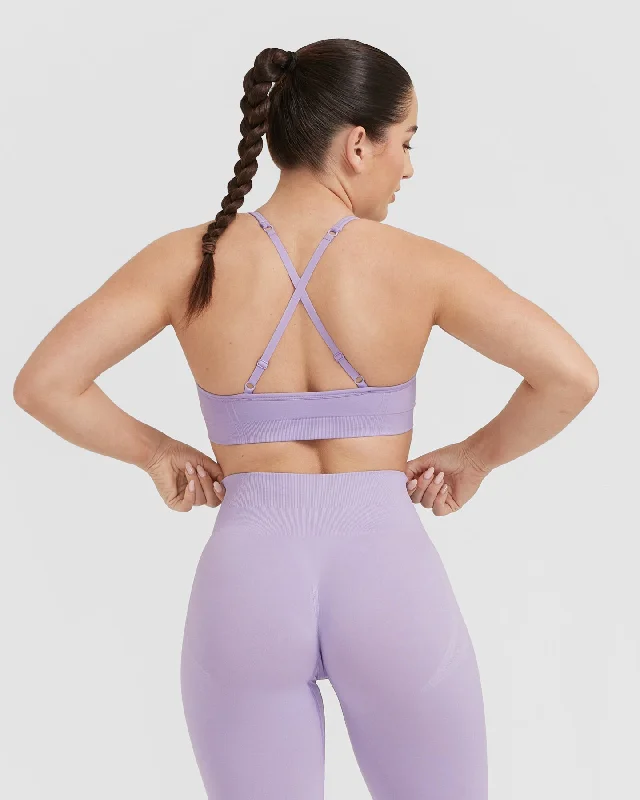 Effortless Strappy Bralette | Wisteria Purple