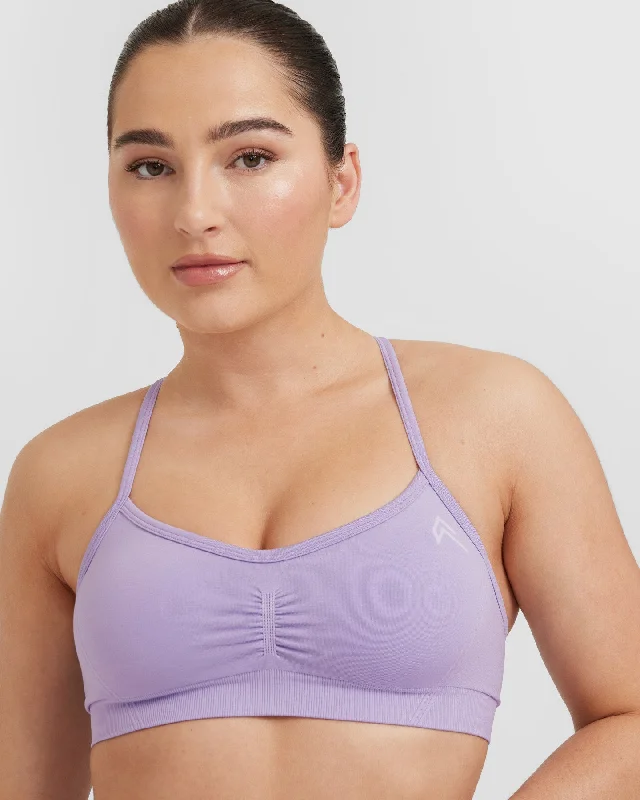 Effortless Strappy Bralette | Wisteria Purple