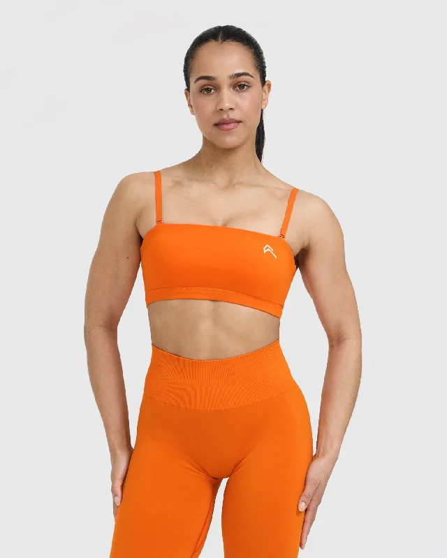 Everyday Bandeau Bralette | Flame Orange