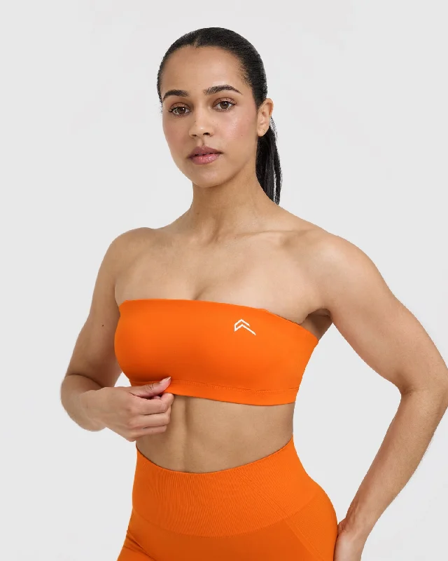 Everyday Bandeau Bralette | Flame Orange