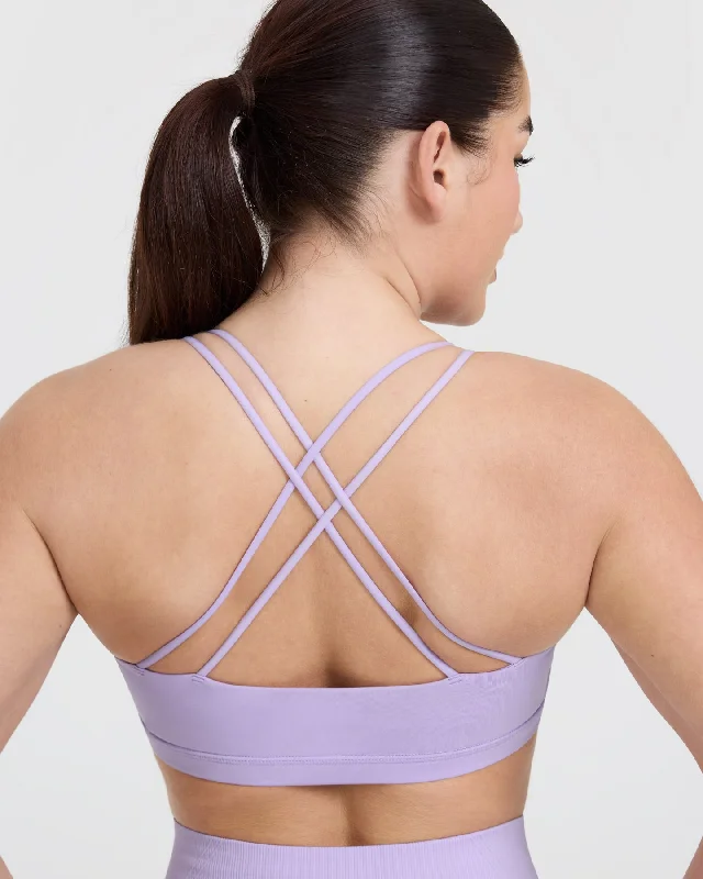 Everyday Cross Over Bralette | Lavender Purple