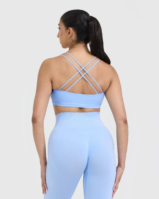 Everyday Cross Over Bralette | Powdered Blue