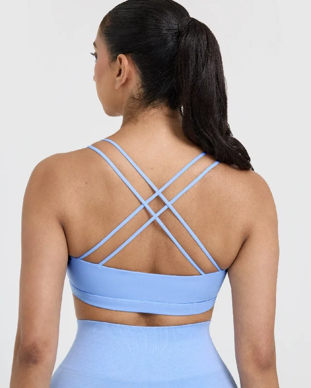 Everyday Cross Over Bralette | Powdered Blue