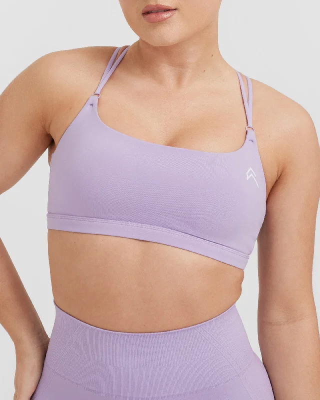 Everyday Cross Over Bralette | Wisteria Purple