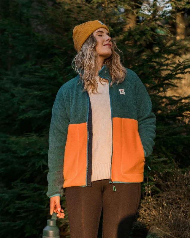 Fairbanks 2.0 Full Zip Recycled Sherpa Fleece - Apricot