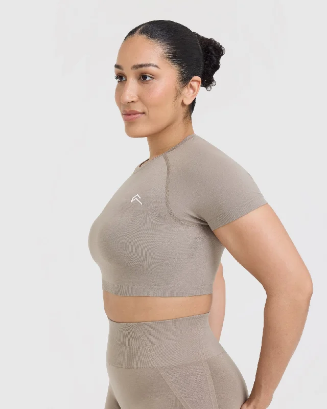 Go To Seamless Fitted Crop Top | Minky