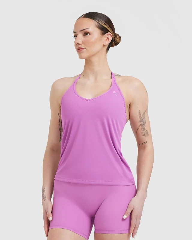 Go To Strappy Loose Vest | Orchid Purple