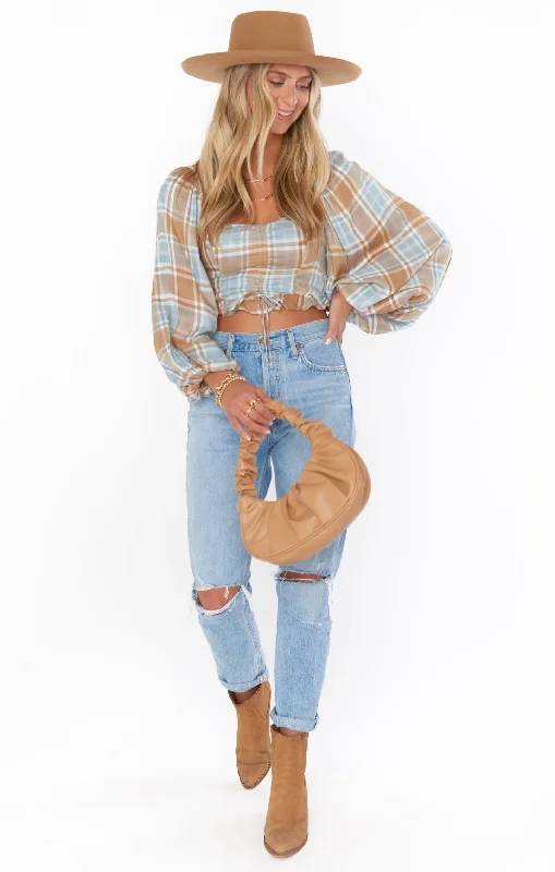 Jenna Top ~ Georgetown Plaid