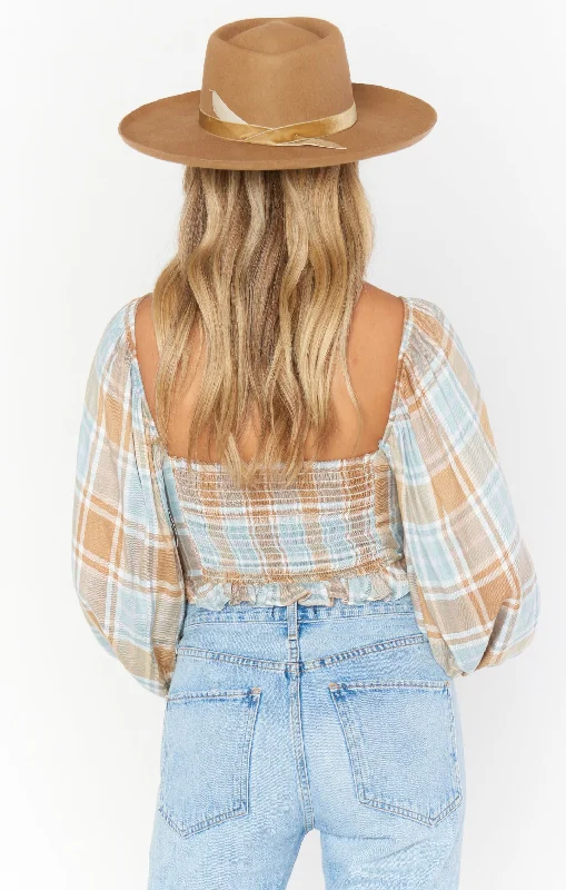 Jenna Top ~ Georgetown Plaid