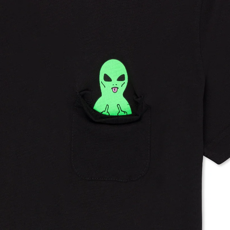 Lord Alien Cropped Pocket Tee (Black)