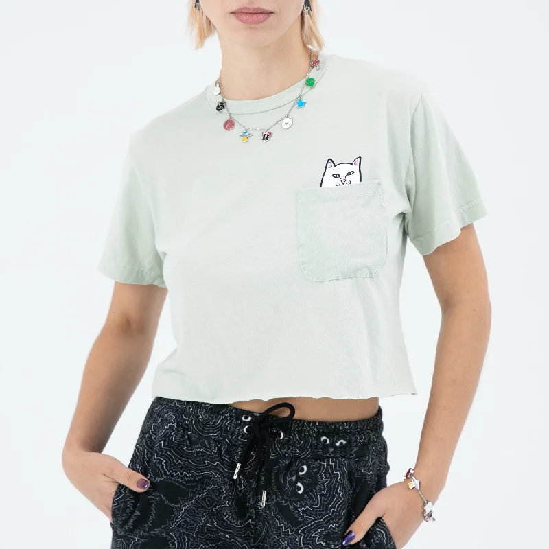 Lord Nermal Peace Cropped Pocket Tee (Sage)