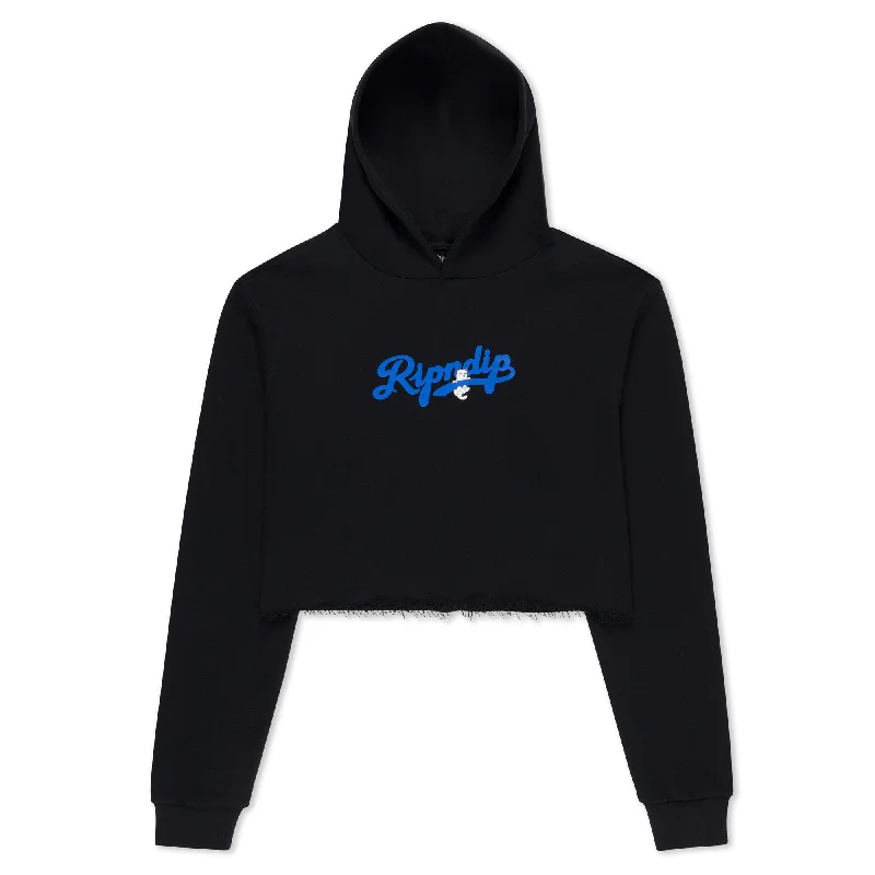 Los Ripndip Cropped Hoodie (Black)