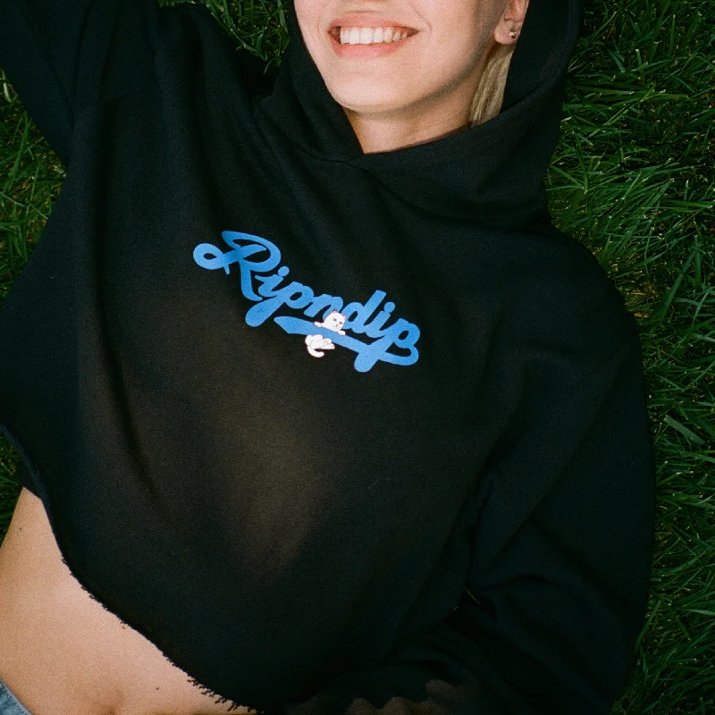 Los Ripndip Cropped Hoodie (Black)