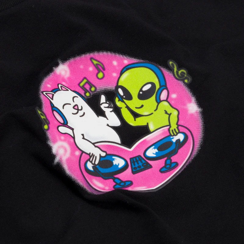 Love Is Ripndip Cropped Baby Tee (Black)