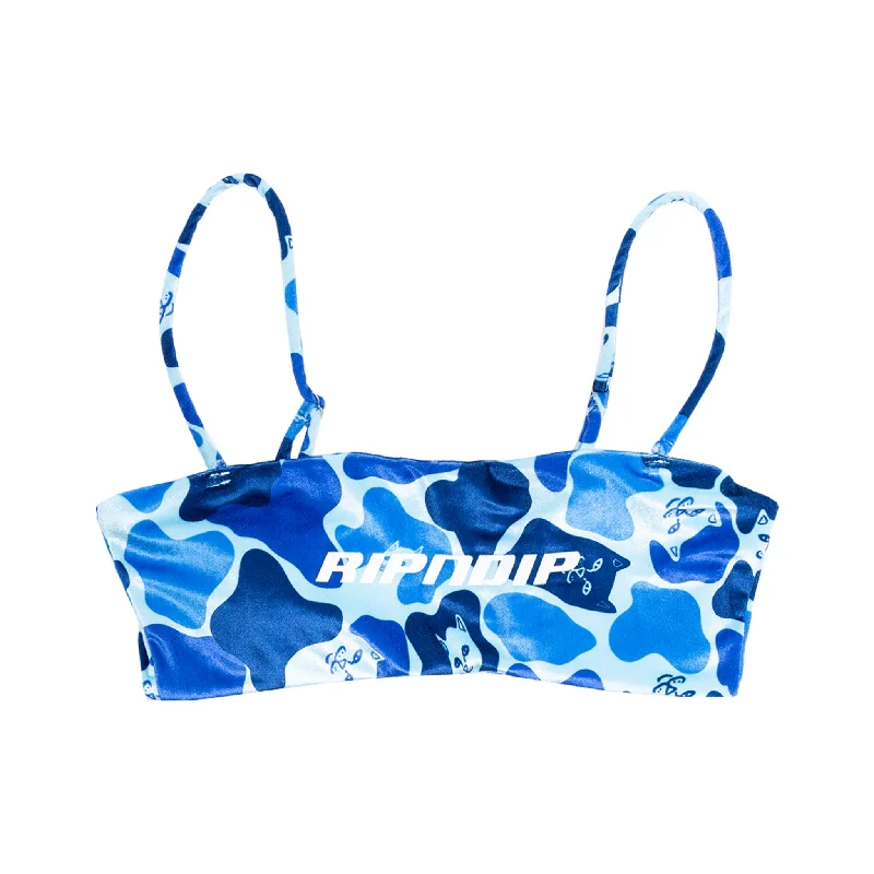 Nerm Camo Bikini Top (Blue Camo)