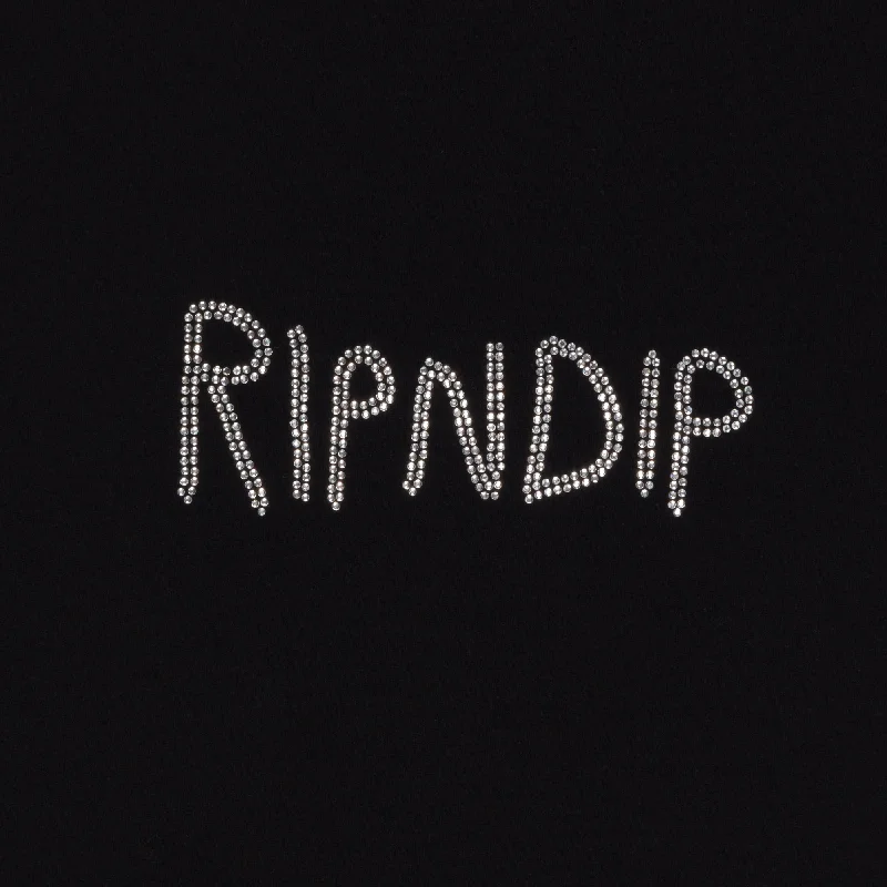 OG RIPNDIP Cropped Rhinestone Tank (Black)