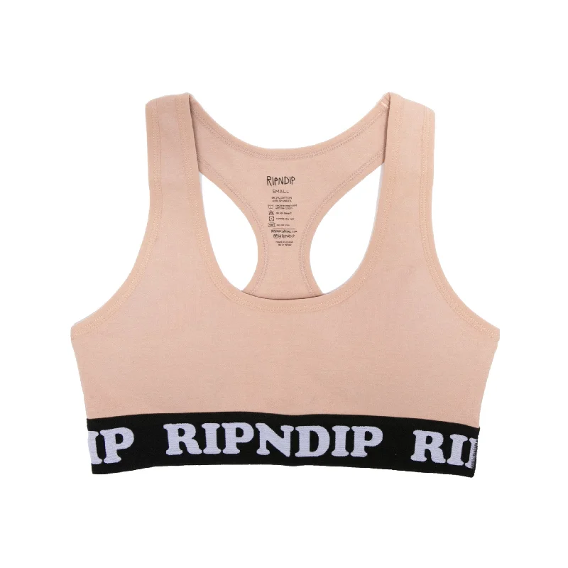 Peeking Nermal Sports Bra (Blush)