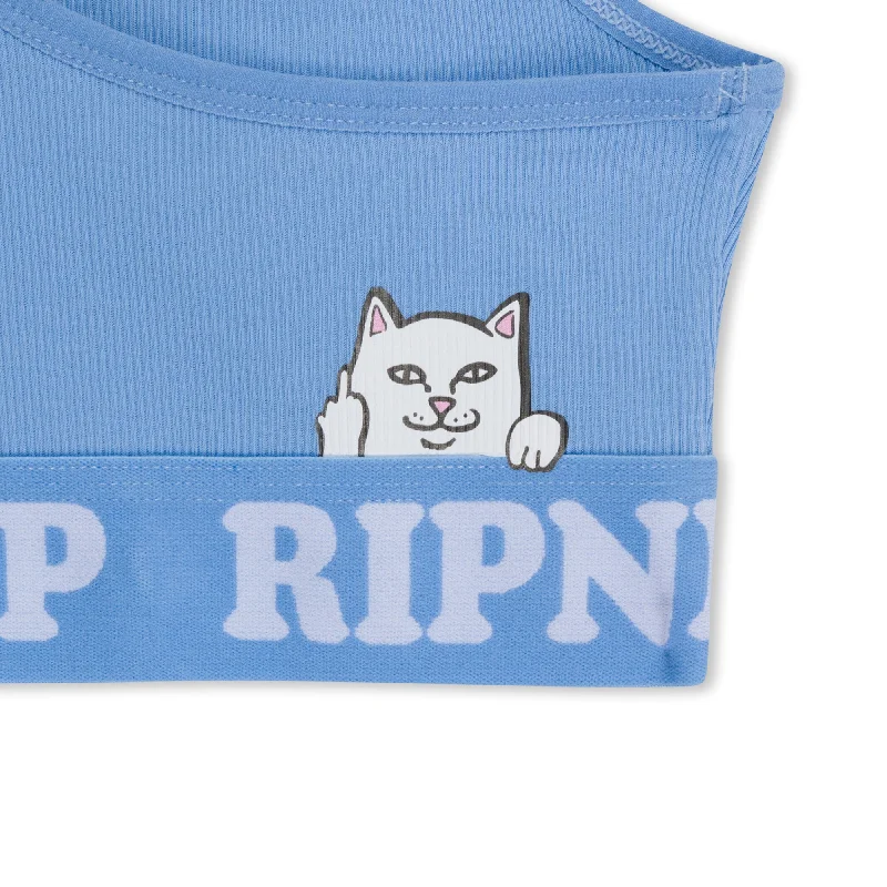 Peeking Nermal Sports Bra (Light Blue)