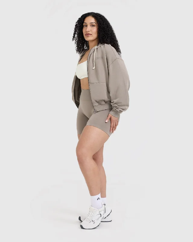 Raw Lounge Oversized Zip Hoodie | Minky