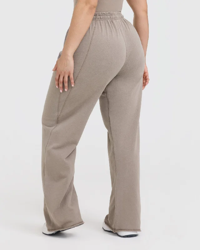 Raw Lounge Wide Leg Joggers | Minky