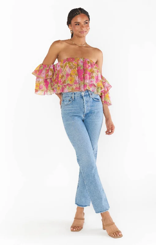 Rossella Ruffle Top ~ Carnaby Floral