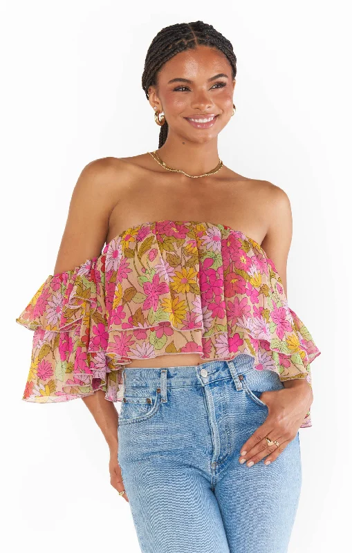 Rossella Ruffle Top ~ Carnaby Floral