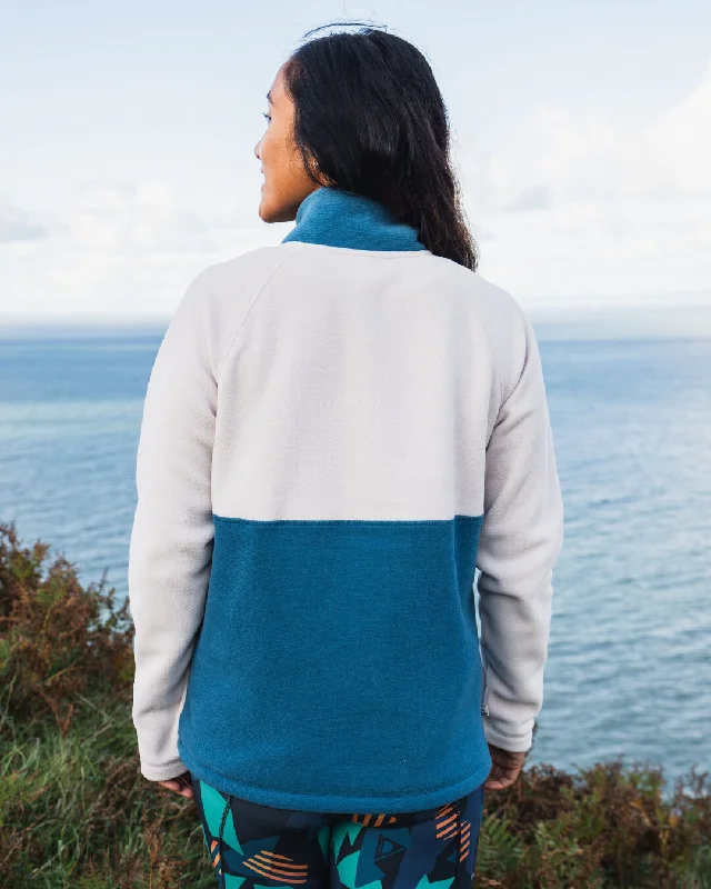 Women's Snowdrop Recycled Polartec® Fleece - Corsair/ Vintage White