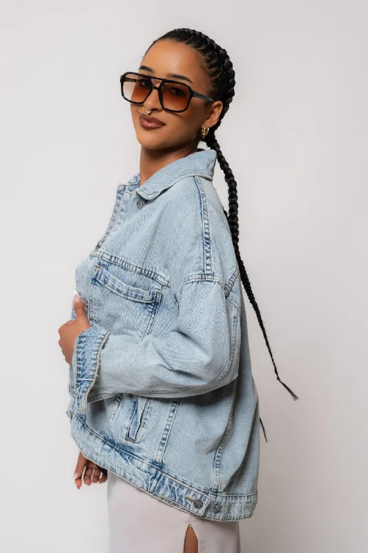 Stonewash Denim Boyfriend Jacket