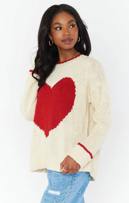 Sweetheart Sweater ~ Heart Knit