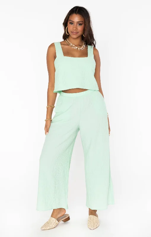 Tara Crop Top ~ Green Melon