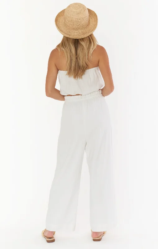 Teeny Tube Top ~ White Linen