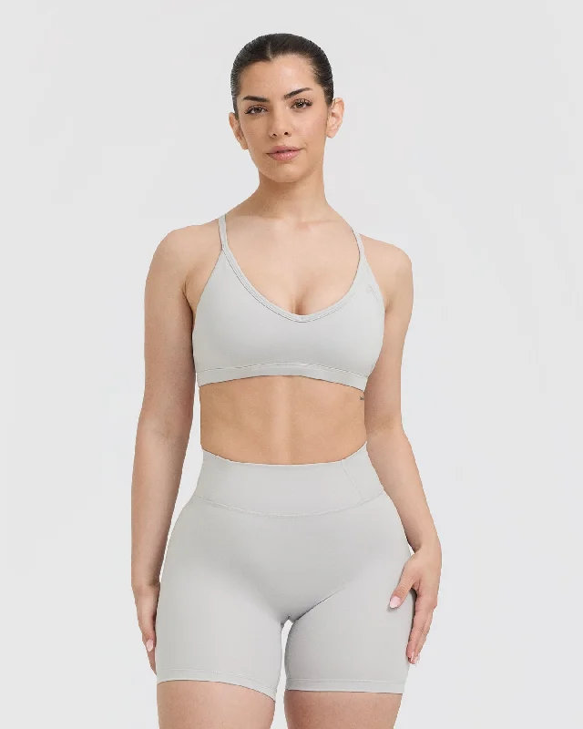 Timeless Strappy Bralette | Light Grey