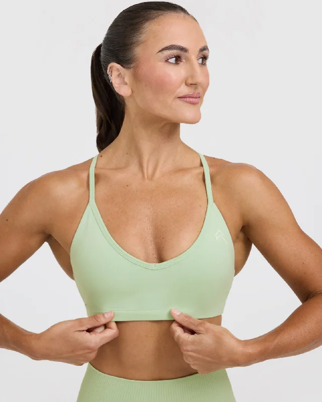 Timeless Strappy Bralette | Mint Green